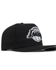 Los Angeles Lakers Black On White 9Fifty A-Frame Snapback