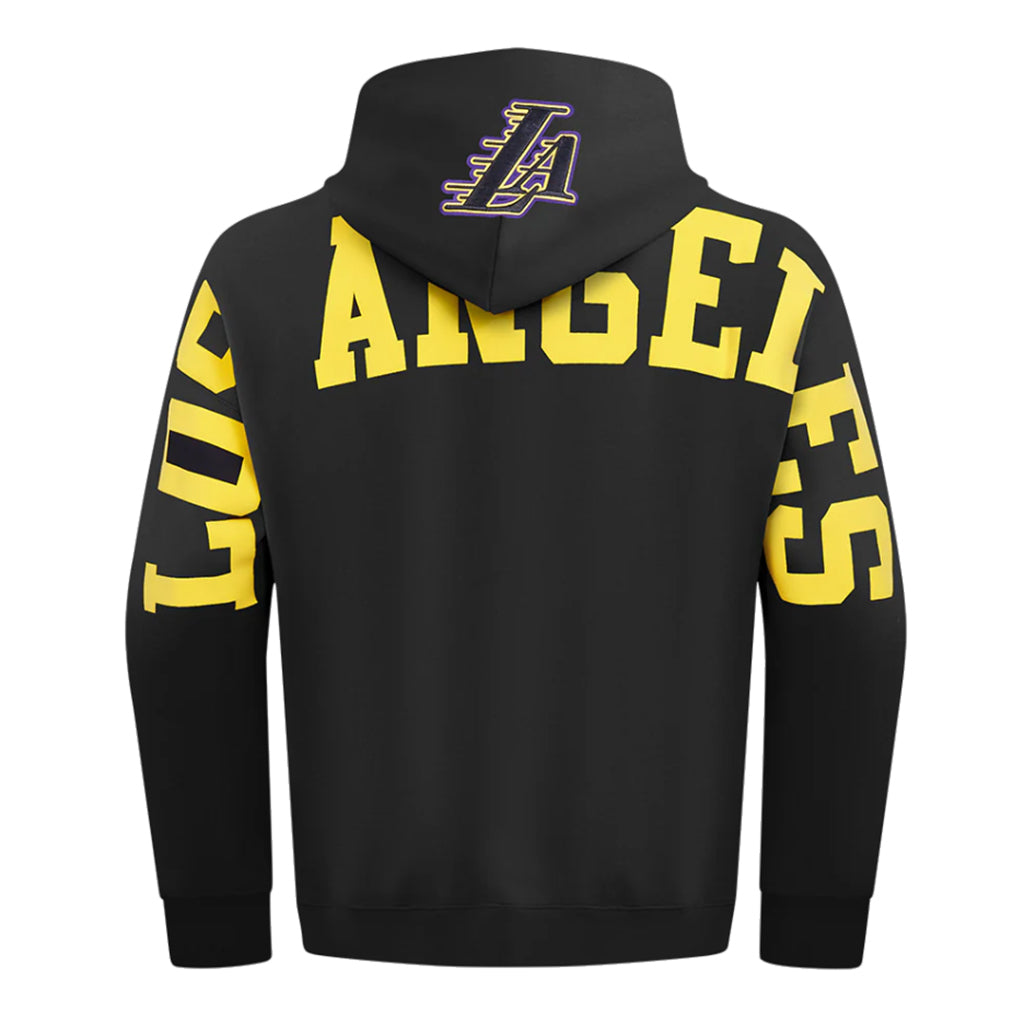 black and yellow lakers hoodie