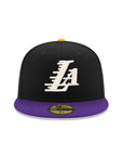 Los Angeles Lakers Black Purple 2 Tone 75th Anniversary SP 59Fifty Fitted