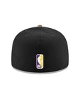 Los Angeles Lakers Black Real Tree 2 Tone 75th Anniversary SP 59Fifty Fitted