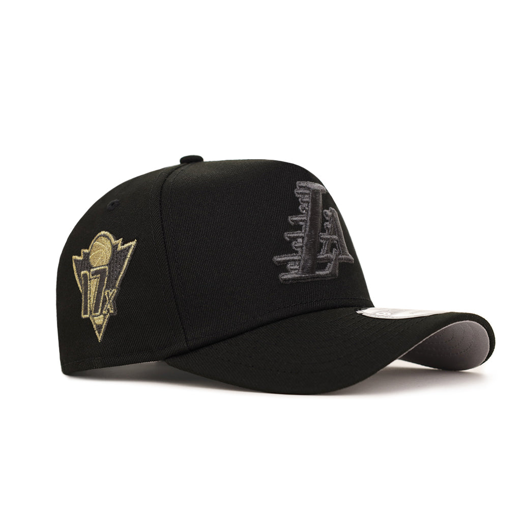 Los Angeles Lakers Black 17X Champions SP 9Forty A-Frame Snapback
