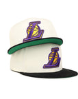 Los Angeles Lakers Chrome Black Corduroy 2 Tone 59Fifty Fitted