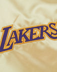 Mitchell & Ness Los Angeles Lakers Lightweight Gold Satin Jacket