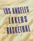 Mitchell & Ness Los Angeles Lakers Lightweight Gold Satin Jacket