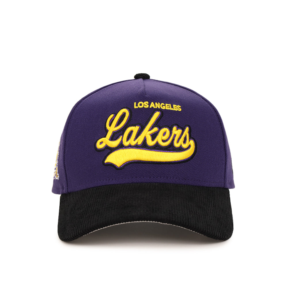 Los Angeles Lakers Purple Black Corduroy Alternate Logo SP 9Forty