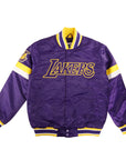 Starter Los Angeles Lakers Purple Home Game Satin Full-Snap Varsity Jacket