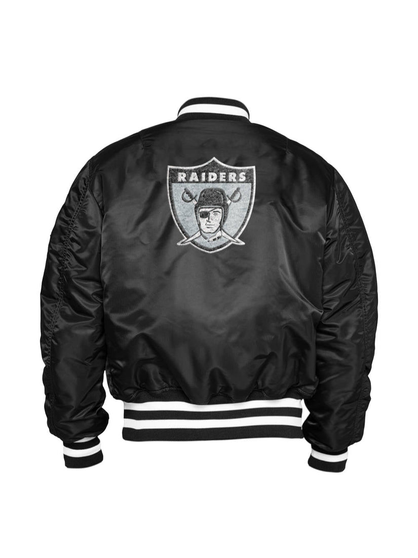 New Era X Alpha Industries Las Vegas Raiders Bomber Jacket