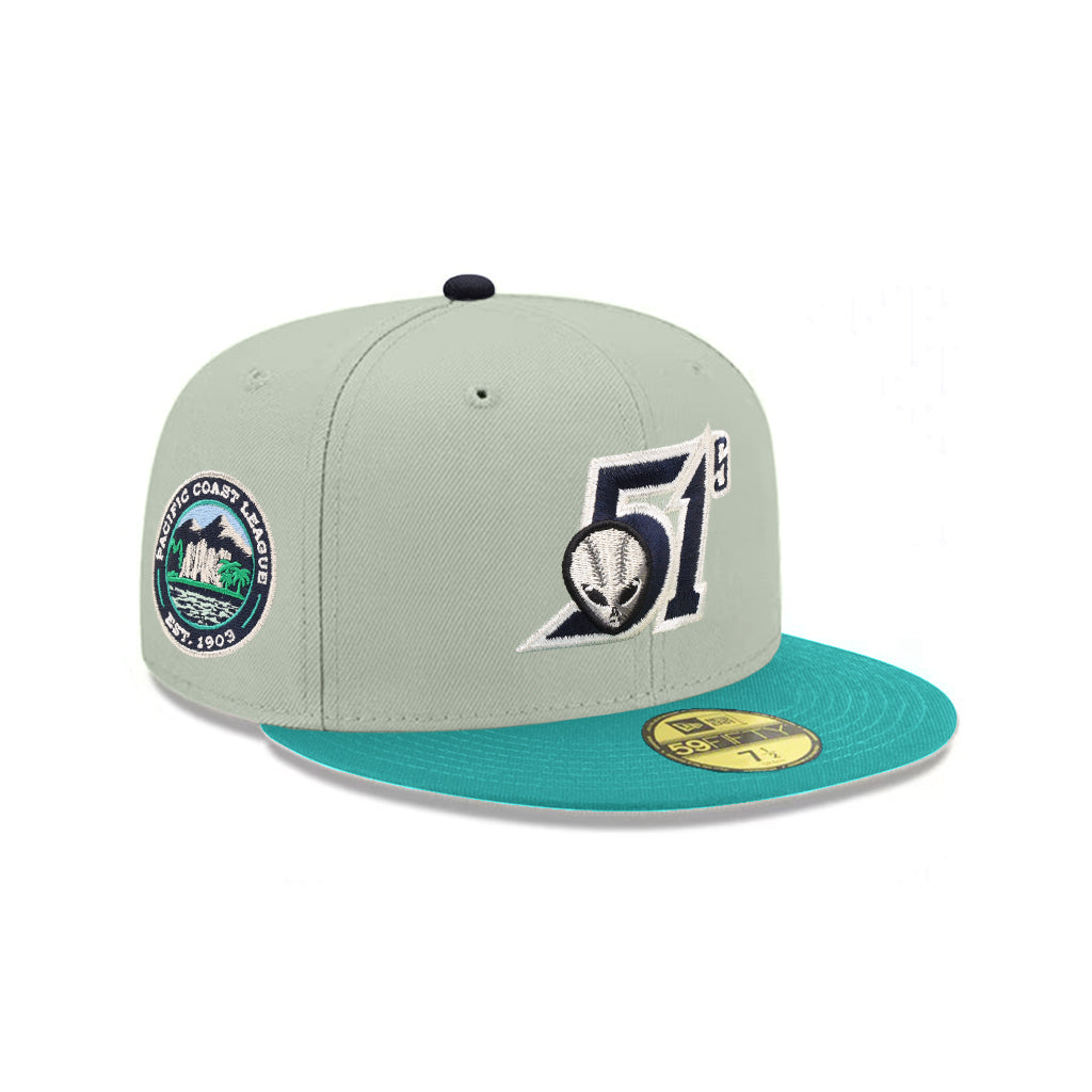 Las Vegas 51s Everest Green 2 Tone Pacific Coast League SP MiLB 59Fifty Fitted