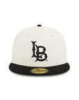 Long Beach College NCAA Chrome Black 2 Tone 59Fifty Fitted