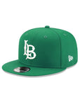 Long Beach College NCAA Green On White 9 Fifty Snapback