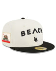 Long Beach College Chrome Black 2 Tone California Flag SP NCAA 59Fifty Fitted