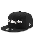 Los Angeles Black on White Old English 9Fifty Snapback