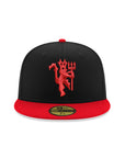 Manchester United Black Red 2 Tone Alternate Logo SP 59Fifty Fitted
