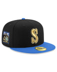 Seattle Mariners Black Blue 2 Tone 40th Anniversary SP 59Fifty Fitted