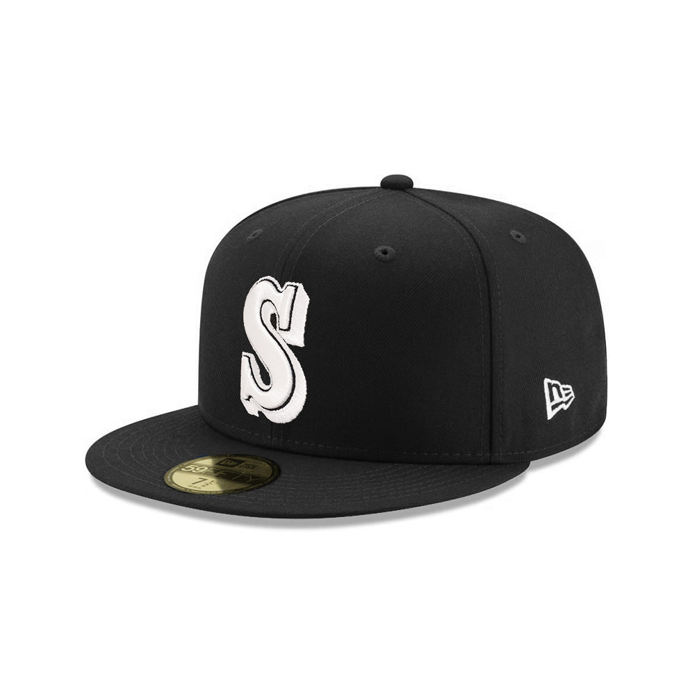 Seattle Mariners Black on White 59Fifty Fitted – CROWN MINDED
