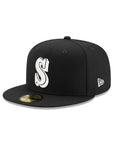 Seattle Mariners Black on White 59Fifty Fitted