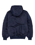 New Era X Alpha Industries Seattle Mariners L-2B Hooded Bomber Jacket Navy