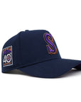 Seattle Mariners Oceanside Blue 40th Anniversary SP 9Forty A-Frame Snapback