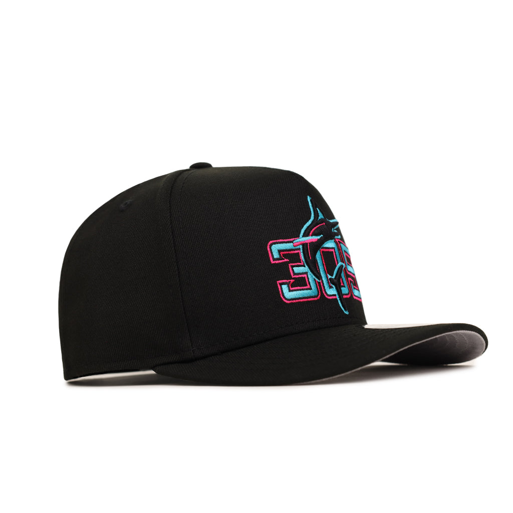 Miami Marlins Black Team 9Fifty A-Frame Snapback – CROWN MINDED