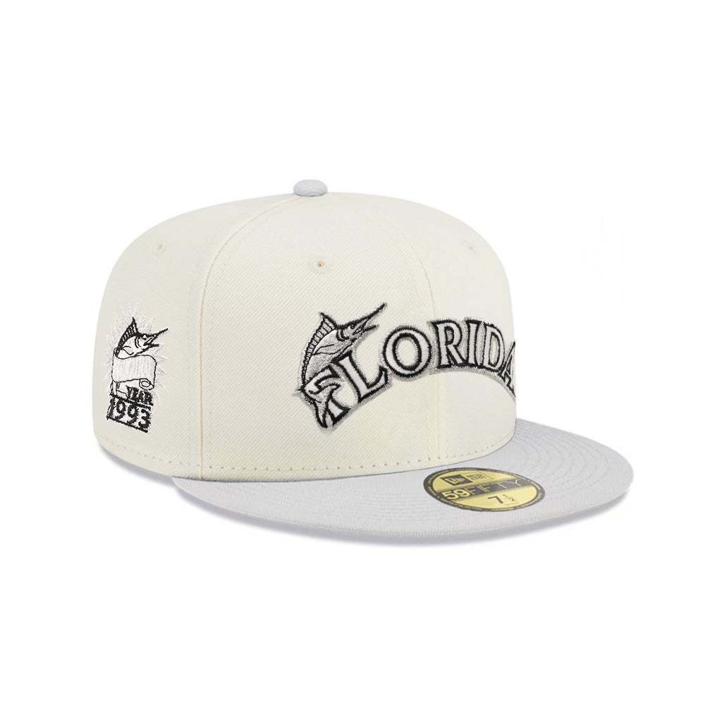 Florida Marlins Chrome Gray 2 Tone 1993 Inaugural Season SP 59Fifty Fitted