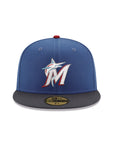 Miami Marlins Indigo Graphite 2 Tone 1997 World Series SP 59Fifty Fitted