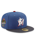 Miami Marlins Indigo Graphite 2 Tone 1997 World Series SP 59Fifty Fitted