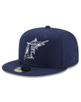 Florida Marlins Oceanside Blue On White 59Fifty Fitted