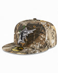Florida Marlins Real Tree On White 59Fifty Fitted