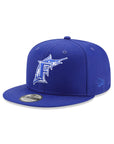 Florida Marlins Royal on White 9Fifty Snapback