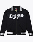 Mitchell & Ness Los Angeles Dodgers Black On White Batting Practice Jacket