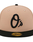 Baltimore Orioles Camel Black 2 Tone 59Fifty Fitted
