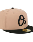 Baltimore Orioles Camel Black 2 Tone 59Fifty Fitted