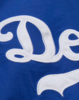 Mitchell & Ness Los Angeles Dodgers V-Neck Pullover Satin Jacket