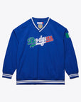 Mitchell & Ness Los Angeles Dodgers Mexico V-Neck Pullover Blue Satin Jacket