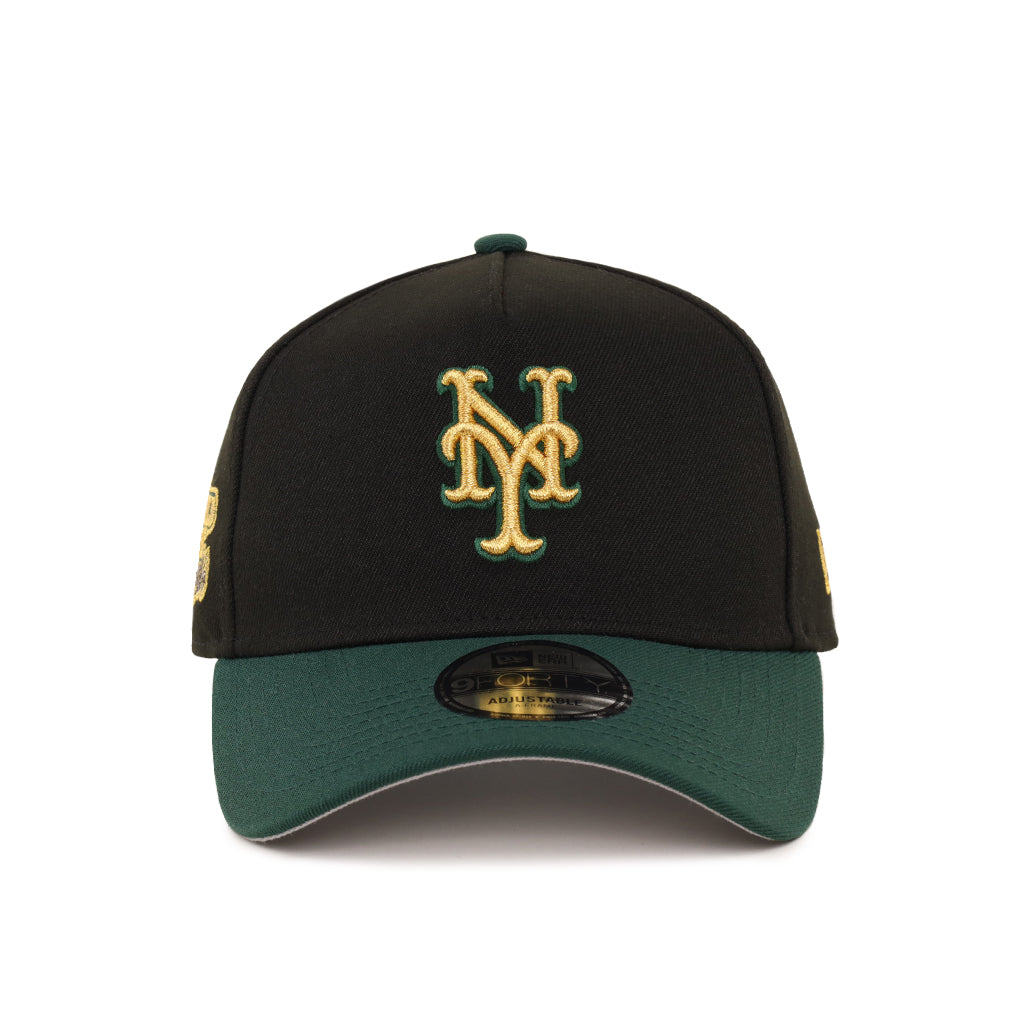 New York Mets Black Green 1986 World Series SP 9Forty A-Frame Snapback