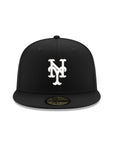 New York Mets Black on White 59Fifty Fitted