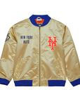 Mitchell & Ness New York Mets Lightweight Gold Satin Jacket