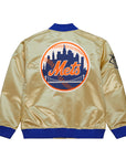 Mitchell & Ness New York Mets Lightweight Gold Satin Jacket