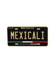 Mexicali Mexico Black Gold Car Plate Cap Pin