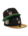 Yaquis De Obregón Black Wheat 2 Tone 10th Anniversary Mexican Baseball Fiesta SP 59Fifty Fitted