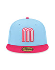 Mexico World Baseball Classic Mexican Flag SP Doscientos Blue Pink 2 Tone 59Fifty Fitted