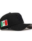 CrownMinded X Mexico Black On Black Mexico Flag SP 9Forty A-Frame Snapback
