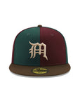 CrownMinded X Mexico Maroon Green Pinwheel Sunrise Over Chichén Itzá SP 59Fifty Fitted