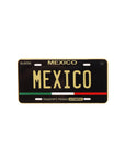 Mexico Black Gold Car Plate Cap Pin