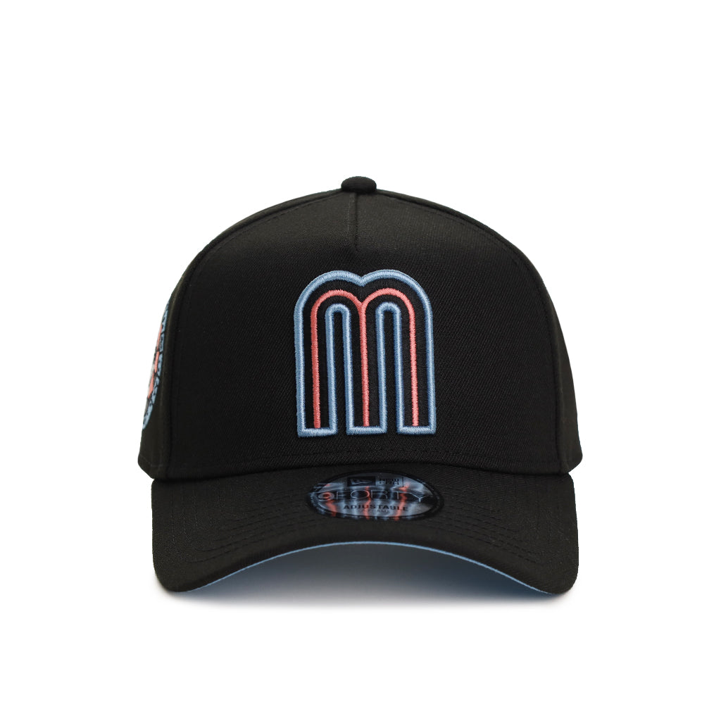 Mexico Black WBC Alternate Aztec Calendar SP 9Forty A-Frame Snapback