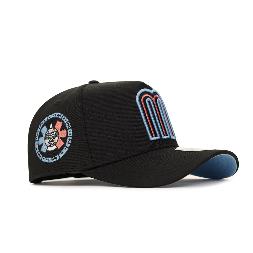 Mexico Black WBC Alternate Aztec Calendar SP 9Forty A-Frame Snapback