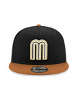 Mexico World Baseball Classic Black Toasted Peanut 2 Tone Mexico Flag SP 9Fifty Snapback