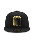 Mexico World Baseball Classic WBC Black Gold Mexico Flag SP 59Fifty Fitted