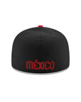 Mexico World Baseball Classic Mexican Flag SP Black Scarlet Red 2 Tone 59Fifty Fitted