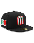 Mexico World Baseball Classic Mexican Flag SP Black 59Fifty Fitted